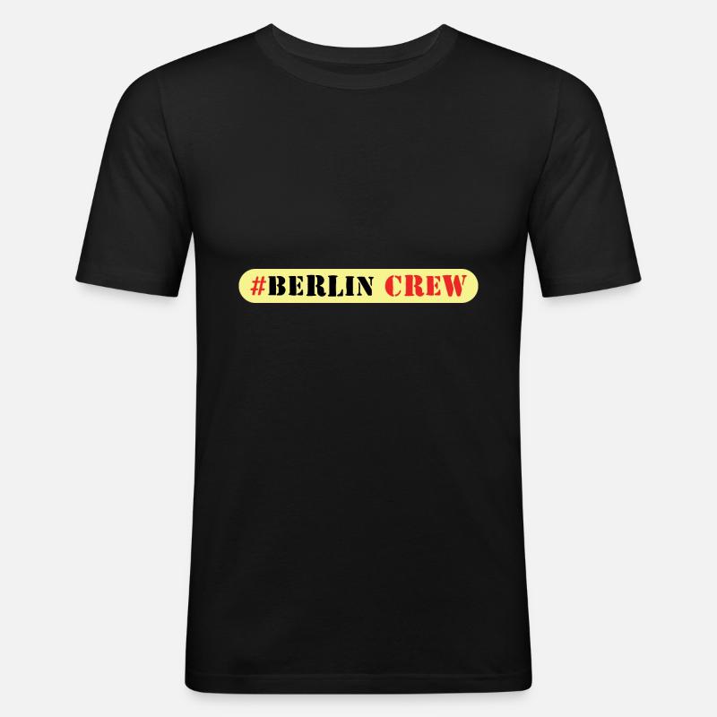 Berlin Crew - Men's Slim Fit T-Shirt - black