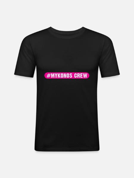Mykonos Crew - Men's Slim Fit T-Shirt - black