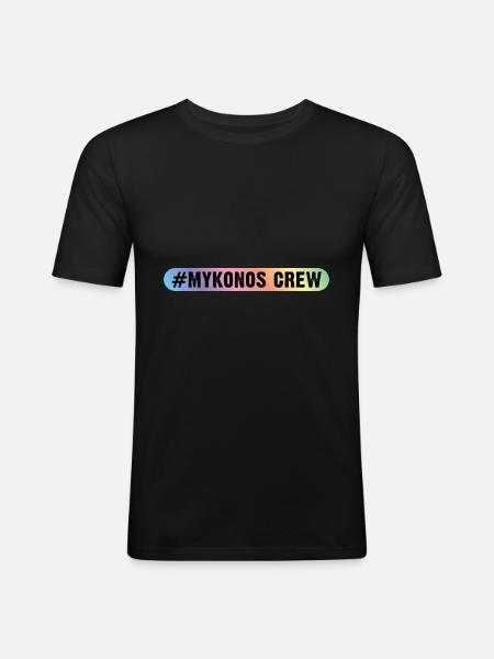Mykonos Crew - Men's Slim Fit T-Shirt - black