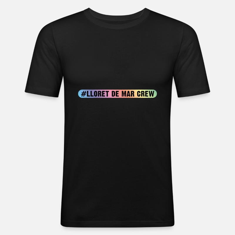 Lloret De Mar Crew - Men's Slim Fit T-Shirt - black