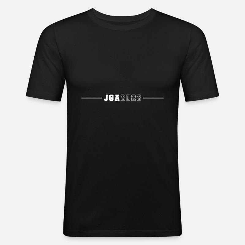 Jga 2023 Junggesellenabschied - Männer Slim Fit T-Shirt - Schwarz