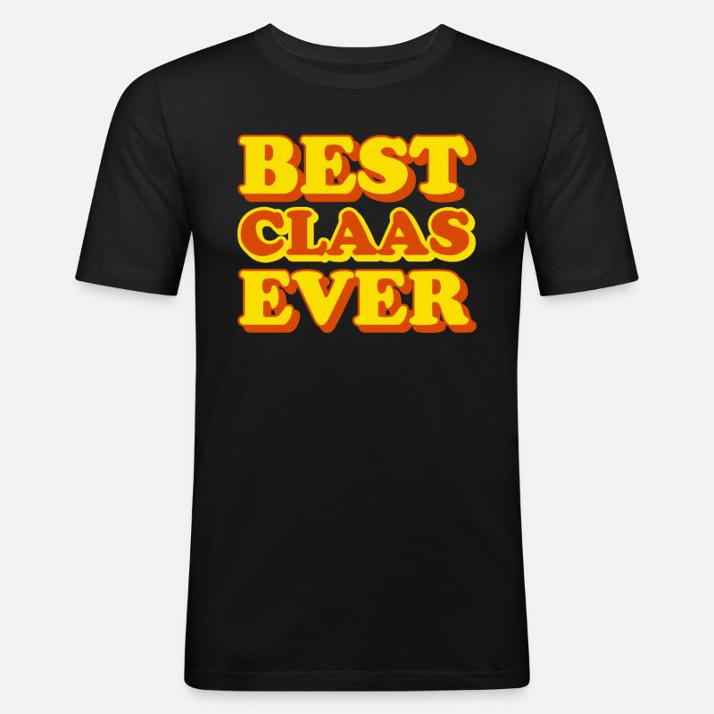 Claas First Name Funny Gift - Men's Slim Fit T-Shirt - black