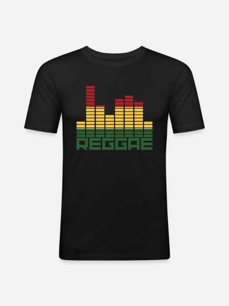 reggae - Men's Slim Fit T-Shirt - black