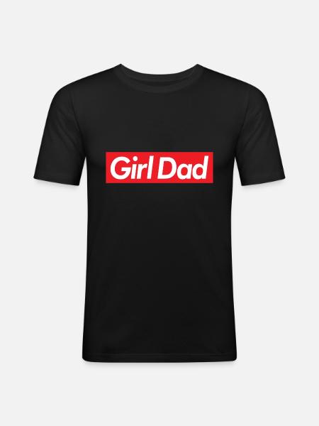 Girl Dad - Men's Slim Fit T-Shirt - black