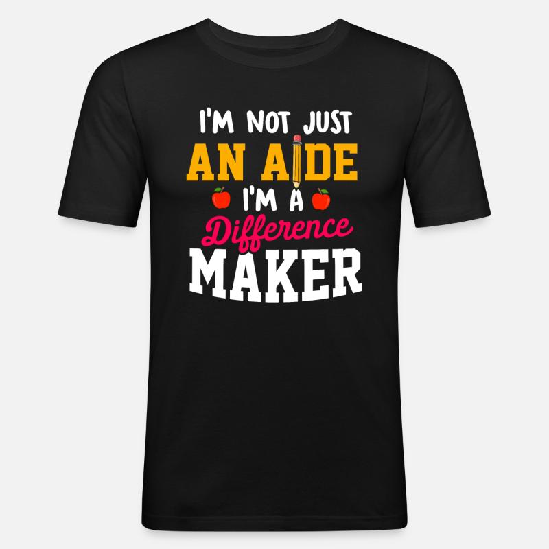 Paraprofessional Teacher Para Educator - Men's Slim Fit T-Shirt - black