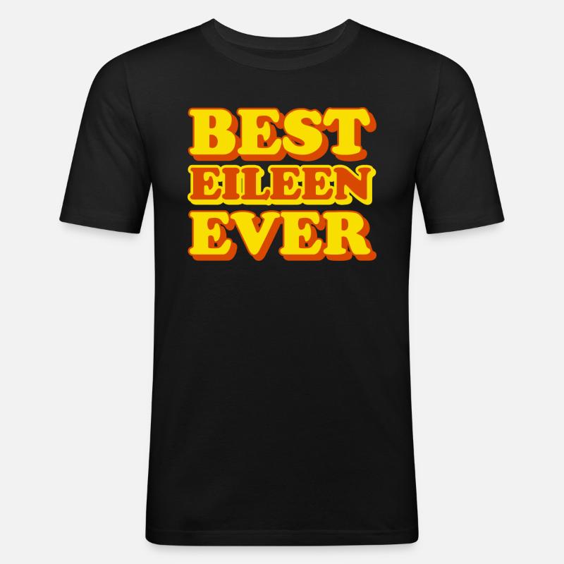 Eileen First Name Funny Gift - Men's Slim Fit T-Shirt - black