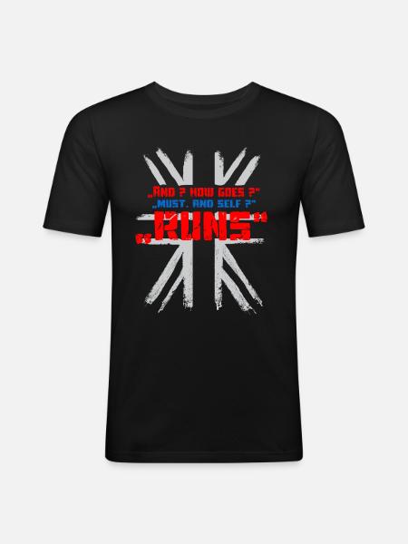 Et comment va - T-shirt près du corps Homme - noir