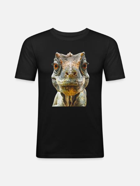 Dinosaur - Men's Slim Fit T-Shirt - black