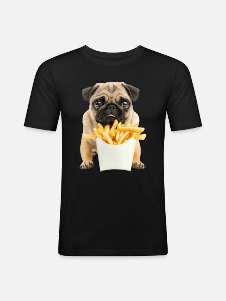 Carlin - T-shirt près du corps Homme - noir