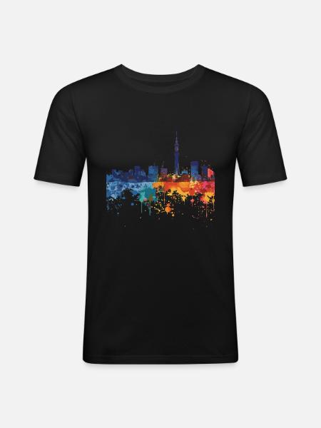 Nagoya - Men's Slim Fit T-Shirt - black