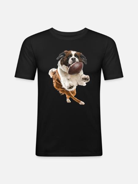 Saint Bernard - Men's Slim Fit T-Shirt - black
