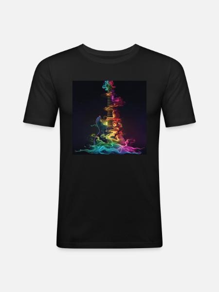 Guitar - Men's Slim Fit T-Shirt - black