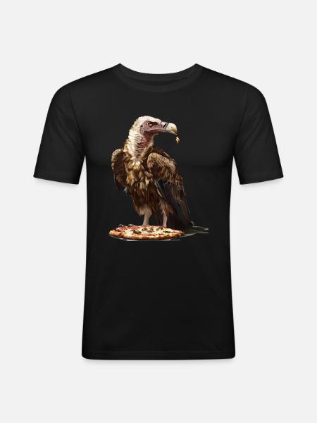 Geier - Männer Slim Fit T-Shirt - Schwarz