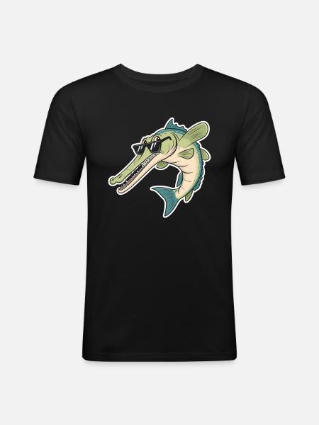 Gar - Männer Slim Fit T-Shirt - Schwarz