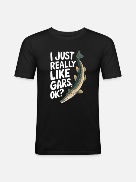 Gar - Männer Slim Fit T-Shirt - Schwarz