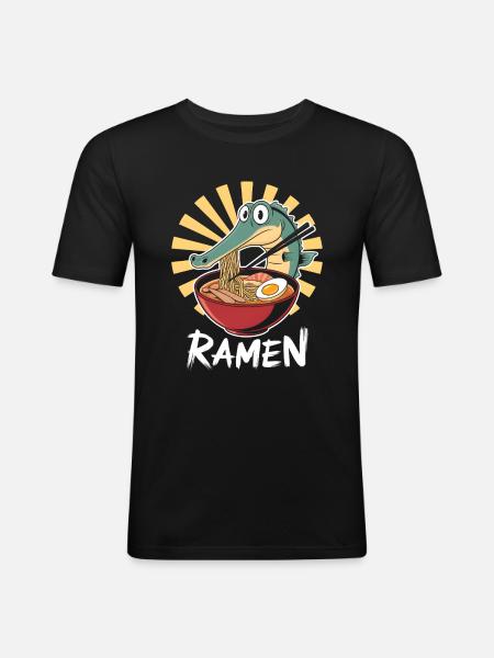 Gar - Männer Slim Fit T-Shirt - Schwarz