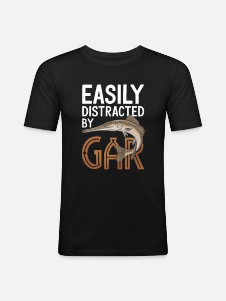 Gar - Männer Slim Fit T-Shirt - Schwarz