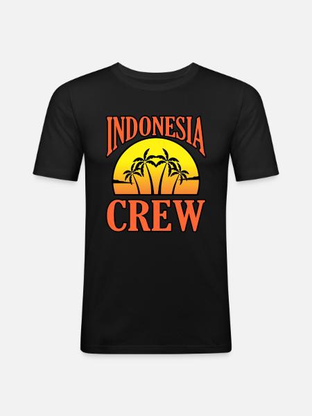 Indonesia - Men's Slim Fit T-Shirt - black
