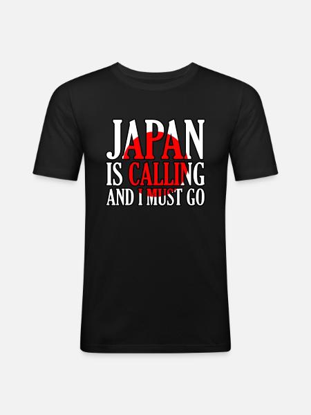 Japan - Men's Slim Fit T-Shirt - black