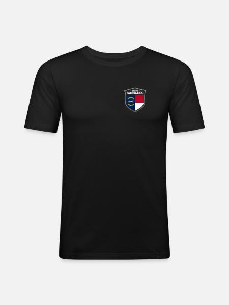 North Carolina - Men's Slim Fit T-Shirt - black