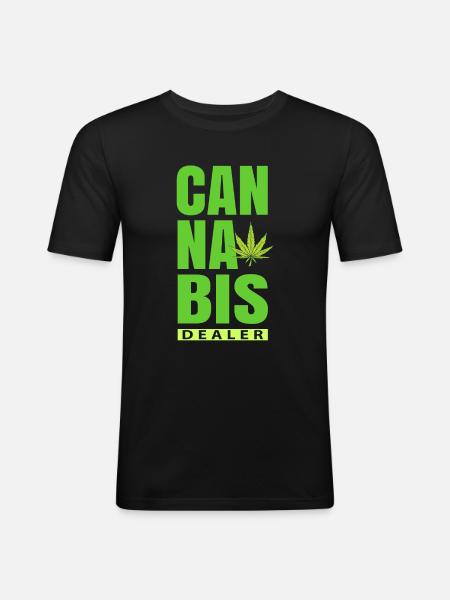 Cannabis dealers - Men's Slim Fit T-Shirt - black