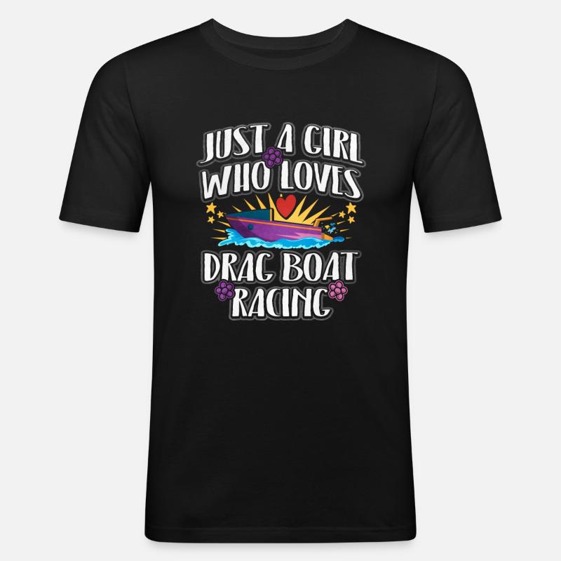 Drachenbootrennen Drachenboot - Männer Slim Fit T-Shirt - Schwarz