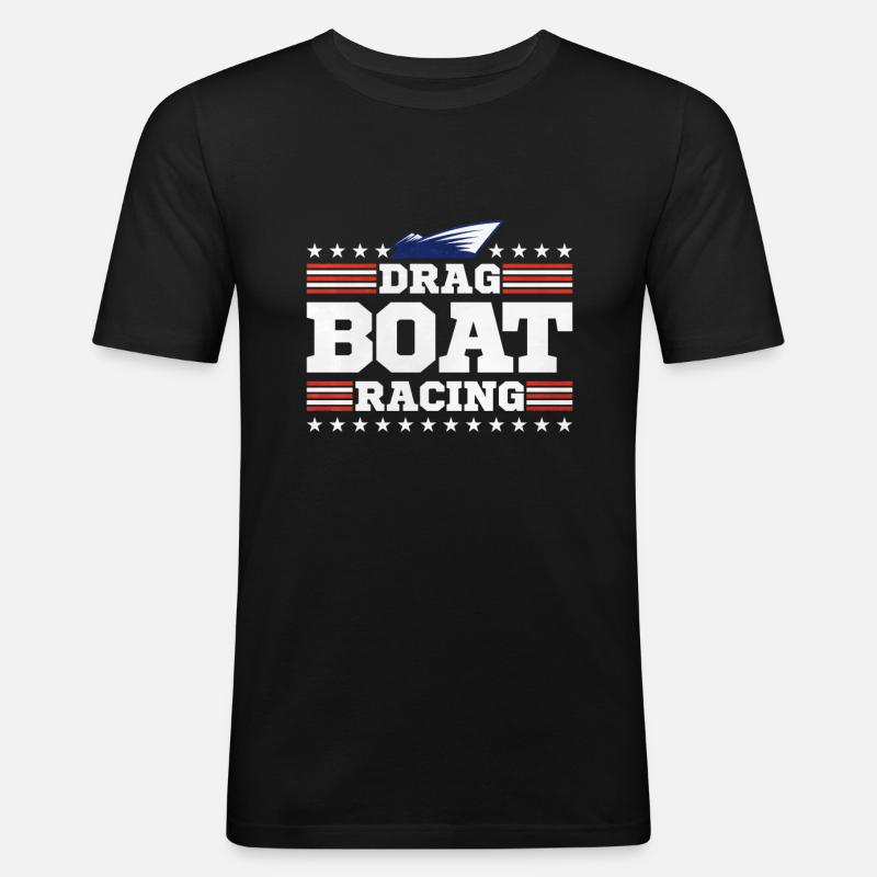 Drachenbootrennen Drachenboot - Männer Slim Fit T-Shirt - Schwarz