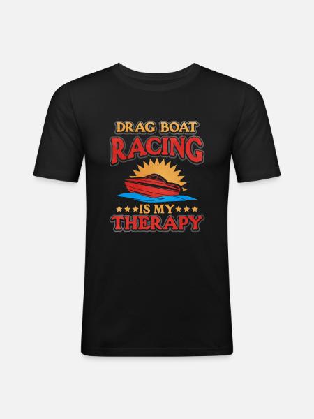 Drachenbootrennen Drachenboot - Männer Slim Fit T-Shirt - Schwarz