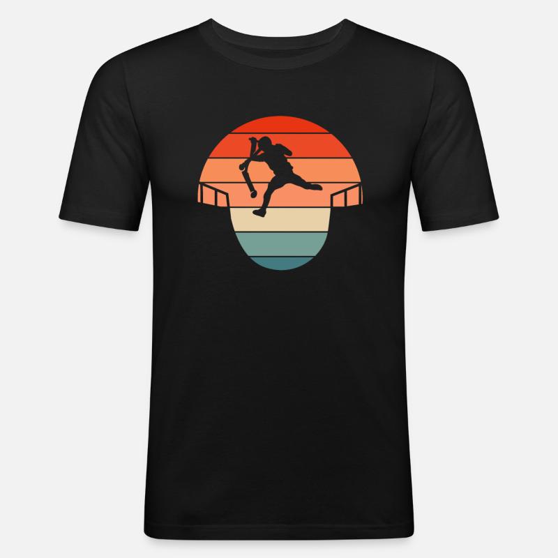 Scooter Roller Tretroller Geschenk - Männer Slim Fit T-Shirt - Schwarz