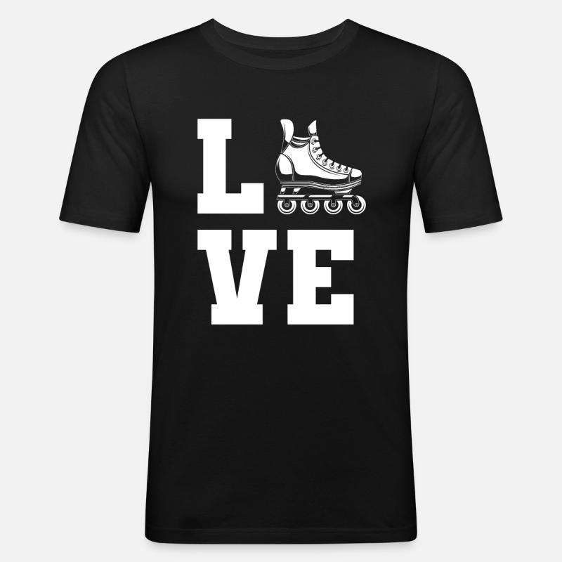 Inline Skating Inline Skating Gift - Men's Slim Fit T-Shirt - black