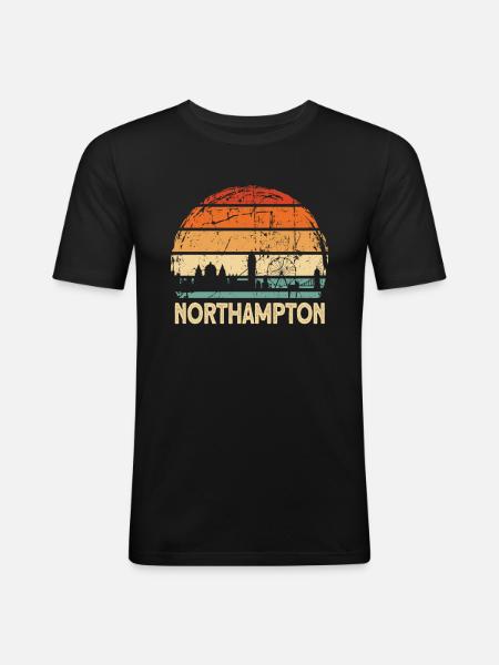 Northampton - T-shirt près du corps Homme - noir