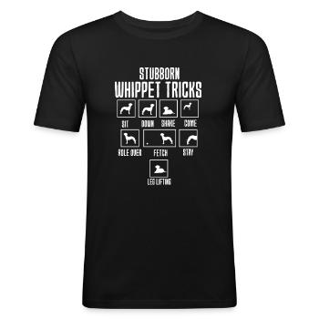 Whippet - Men's Slim Fit T-Shirt - black - Front - Nik (191cm)