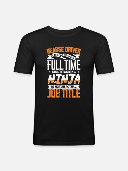 Hearse driver - Men's Slim Fit T-Shirt - black