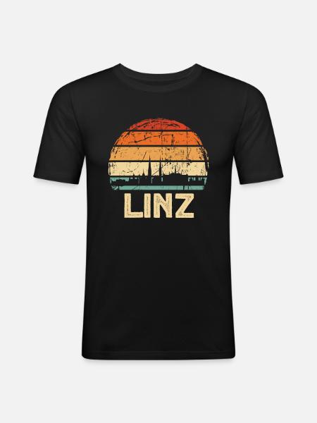 Linz - Men's Slim Fit T-Shirt - black