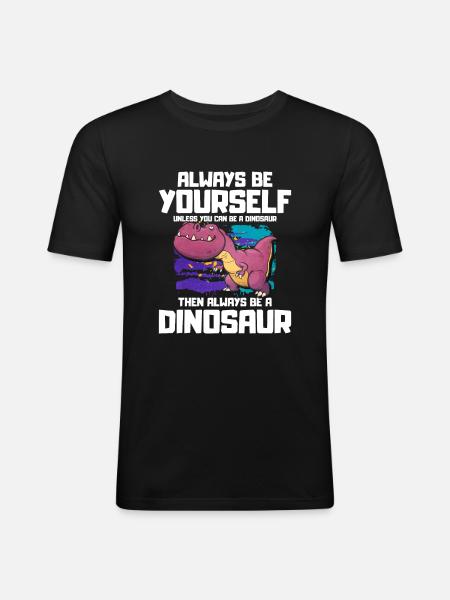 T-Rex - Men's Slim Fit T-Shirt - black