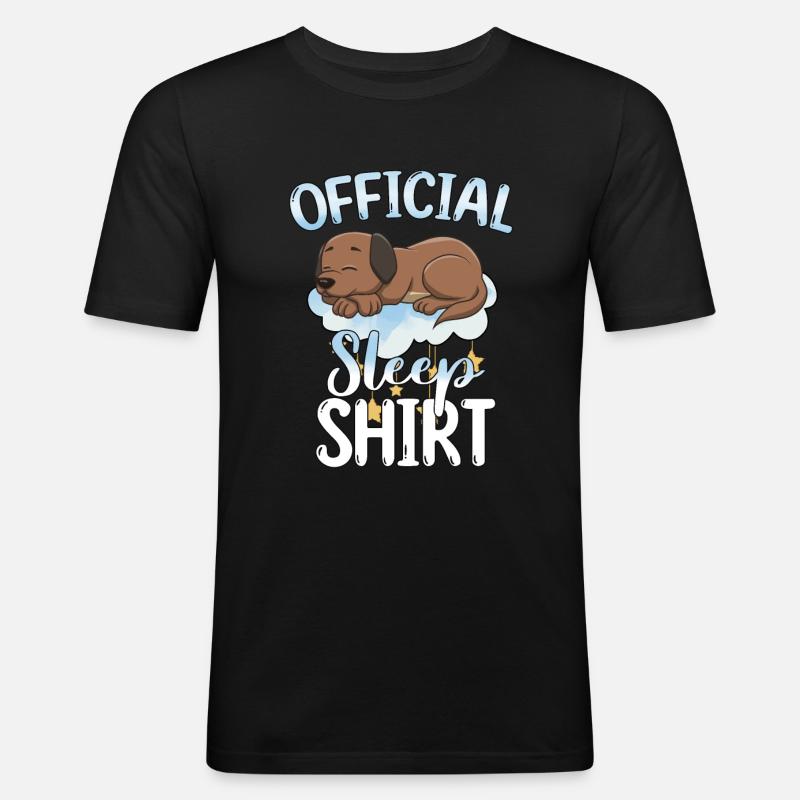 Schlafen Süß Geschenk - Männer Slim Fit T-Shirt - Schwarz