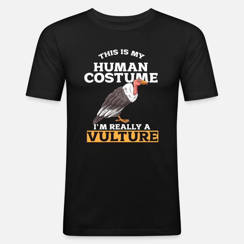 Aasgeier - Männer Slim Fit T-Shirt - Schwarz