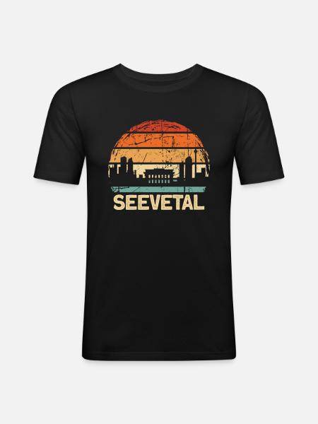 Seevetal - Men's Slim Fit T-Shirt - black