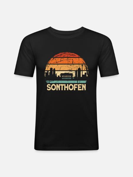 Sonthofen - Männer Slim Fit T-Shirt - Schwarz