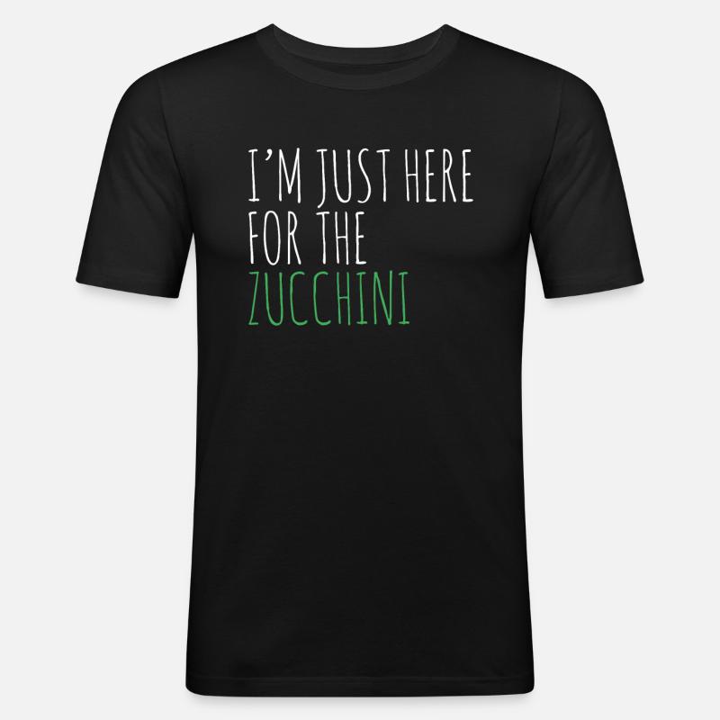 Zucchini - Männer Slim Fit T-Shirt - Schwarz