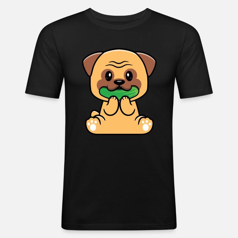 Zucchini - Männer Slim Fit T-Shirt - Schwarz