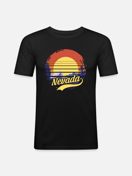 Nevada - Men's Slim Fit T-Shirt - black