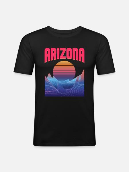 Arizona - Men's Slim Fit T-Shirt - black