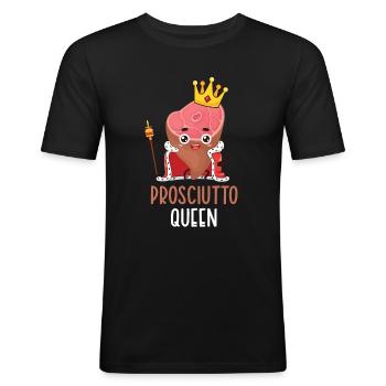 Jambon - T-shirt près du corps Homme - noir - Devant - Nik (191cm)