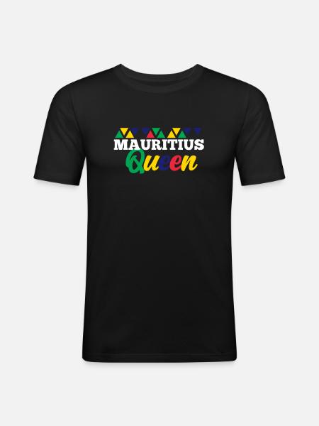 Mauritius - Men's Slim Fit T-Shirt - black