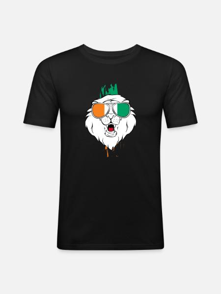 Ivory Coast - Men's Slim Fit T-Shirt - black