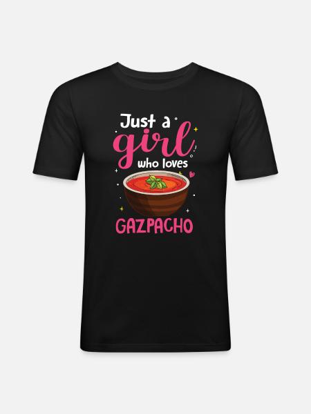 Gaspacho - T-shirt près du corps Homme - noir