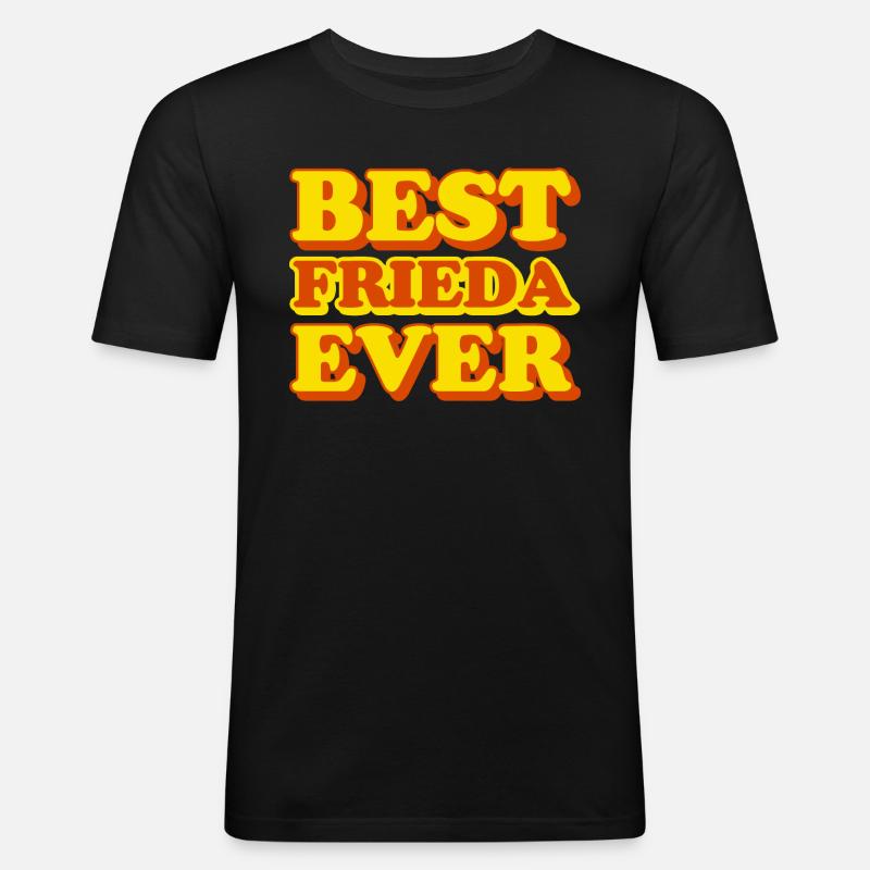 Frieda prénom drôle cadeau - T-shirt près du corps Homme - noir