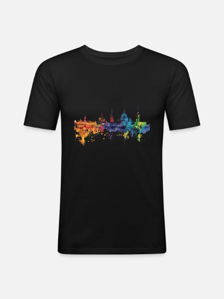 Potsdam - Men's Slim Fit T-Shirt - black