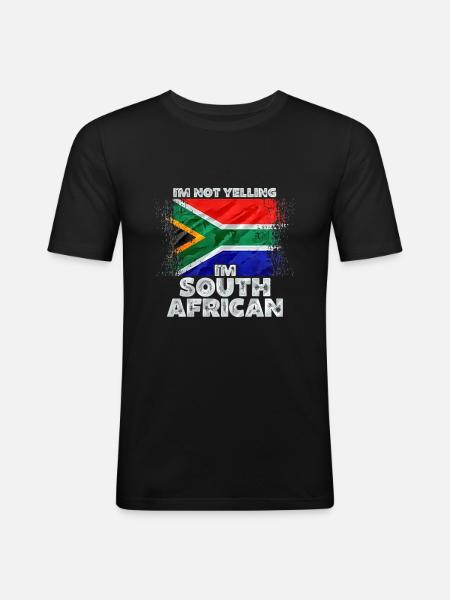 South Africa - Men's Slim Fit T-Shirt - black